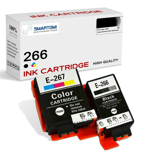 Epson T266 T267 C13T26704010 gereviseerde SMARTOMI-inktpatronen (1 zwarte 1 driekleur)