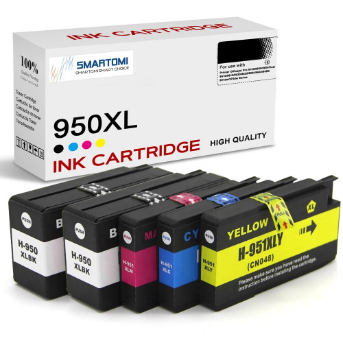 SMARTOMI HP 950XL 950 compatibel voor HP 950 XL 5PK inktcartridges (2K1C1M1Y)