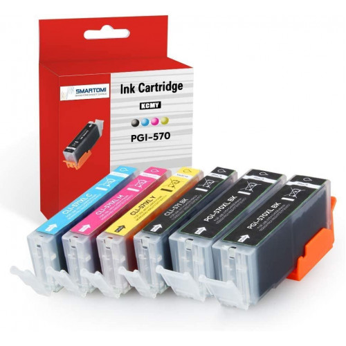 Compatibele inktpatronen SMARTOMI 6PK Canon PGI-570 XL CLI-571 XL