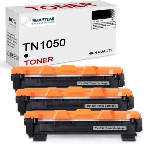 Brother TN1050 SMARTOMI 3PK compatibele zwarte tonercartridges